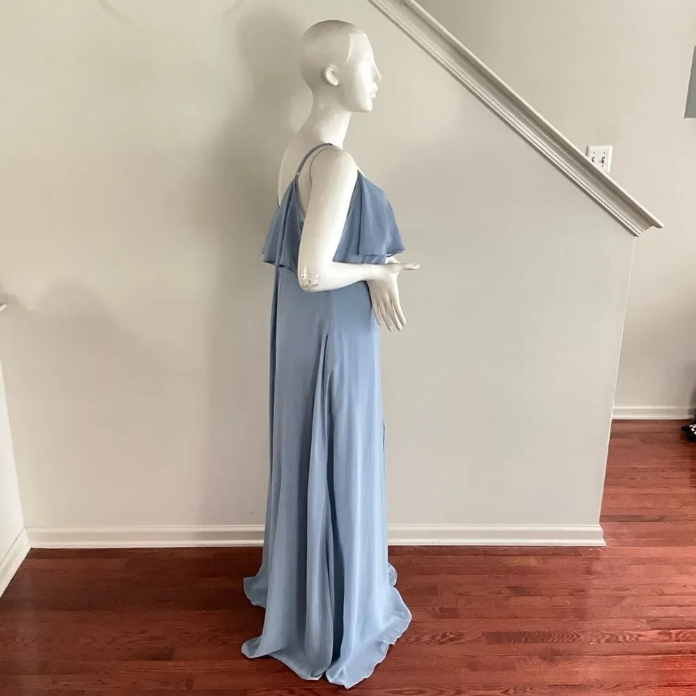 Birdy Grey Bridesmaid Convertible Maxi Dress With Slit 1X